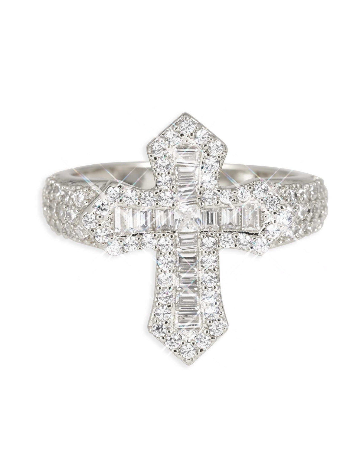 Gothic Cross Ring, 14K Gold Plated by Montièr