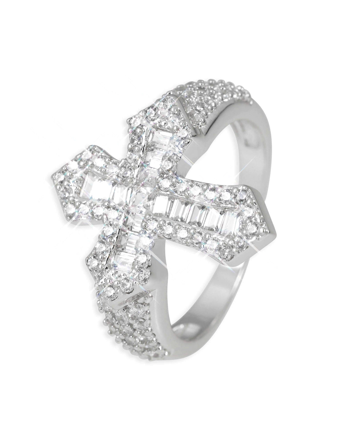 Gothic Cross Ring, 14K Gold Plated - view 3