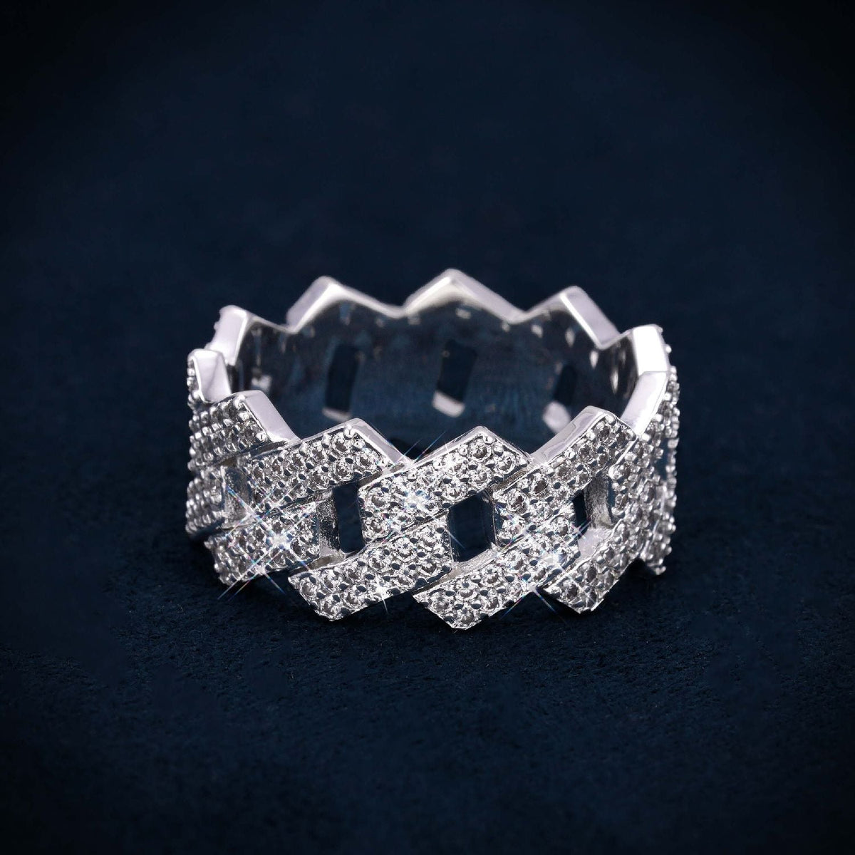 Cuban Link Ring, 14K Gold Plated - view 6