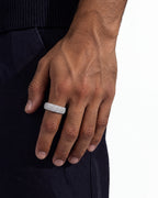 5-Row Iced Band Ring, 14K Gold Plated - view 2