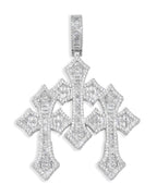Triple Cross Pendant, 14K Gold Plated by Montièr