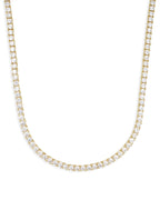 Tennis Chain, 14K Gold Plated, All Sizes - view 14
