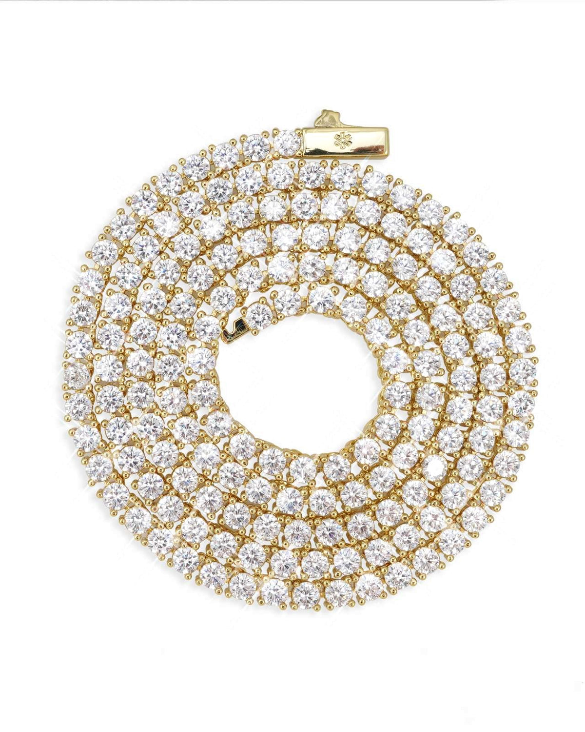 Tennis Chain, 14K Gold Plated, All Sizes - view 15