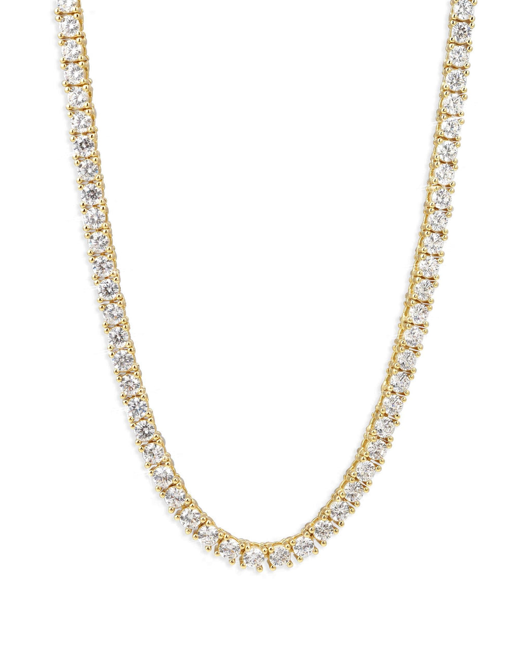 Tennis Chain, 14K Gold Plated, All Sizes - view 24