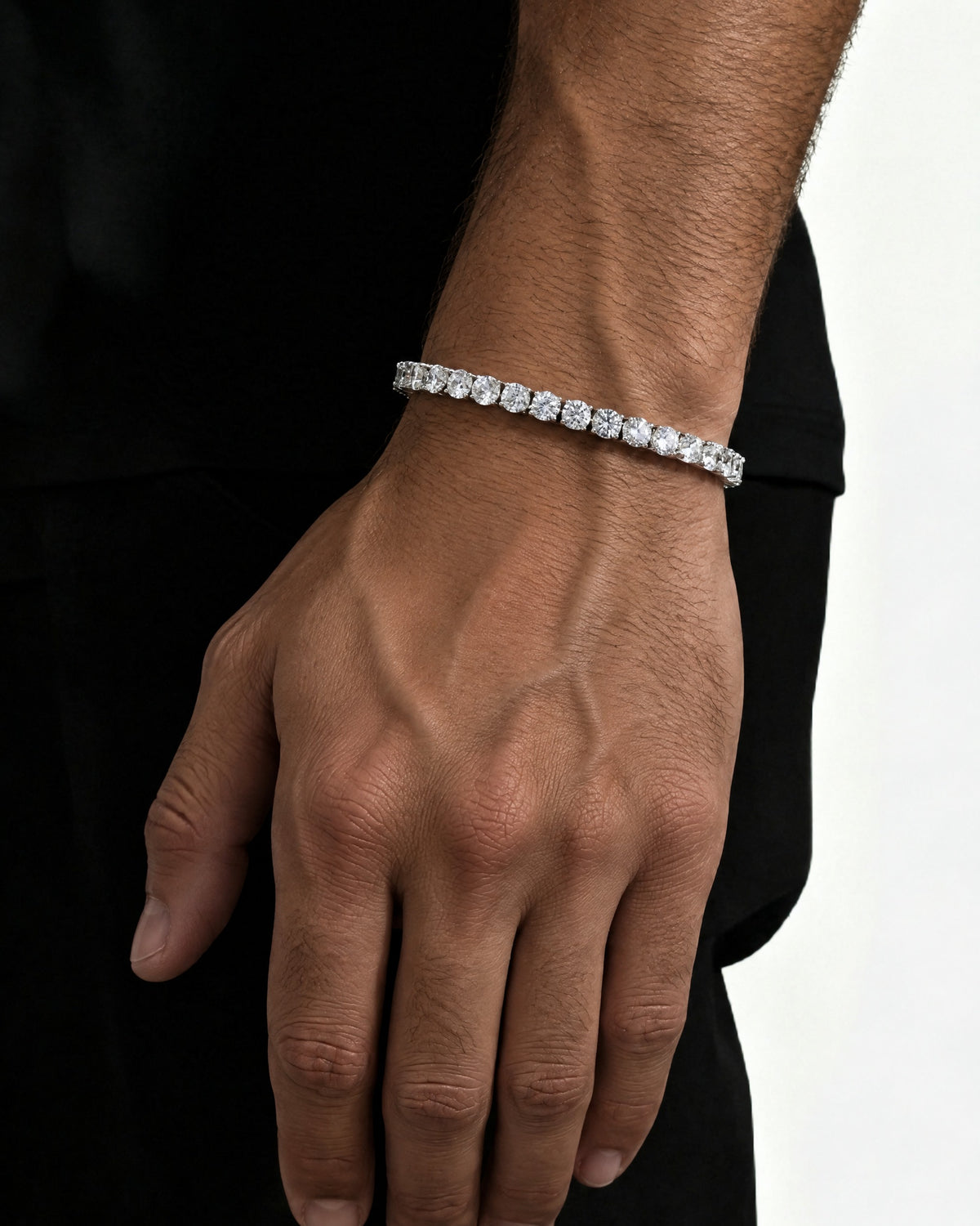 Tennis Bracelet, 14K Gold Plated, All Sizes - view 2