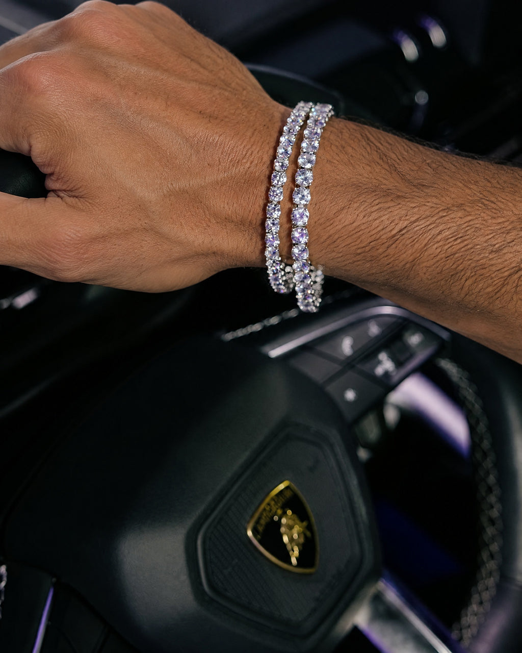 Tennis Bracelet, 14K Gold Plated, All Sizes - view 3