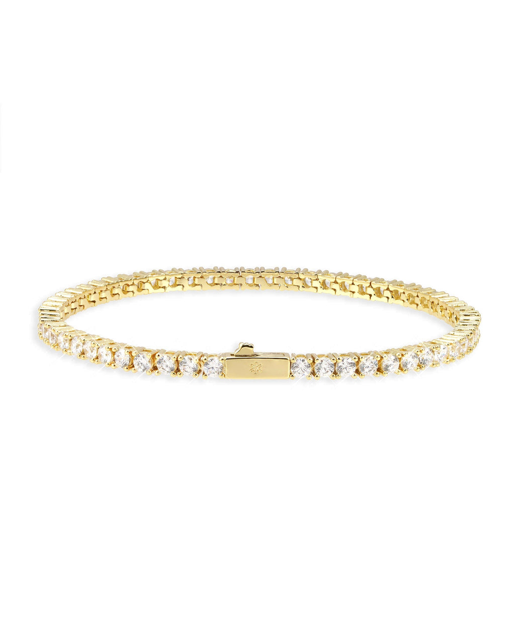 Tennis Bracelet, 14K Gold Plated, All Sizes - view 4