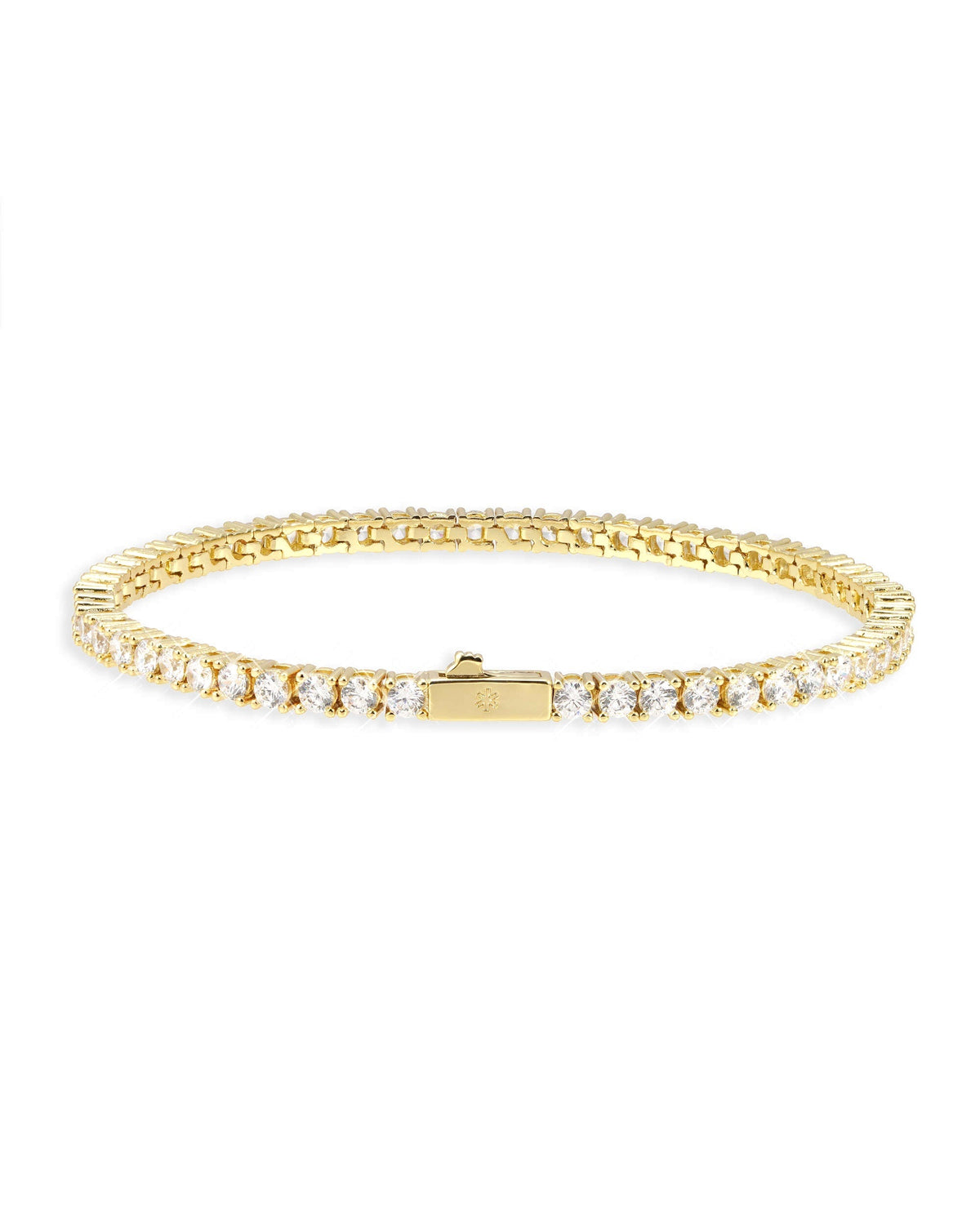 Tennis Bracelet, 14K Gold Plated, All Sizes - view 4