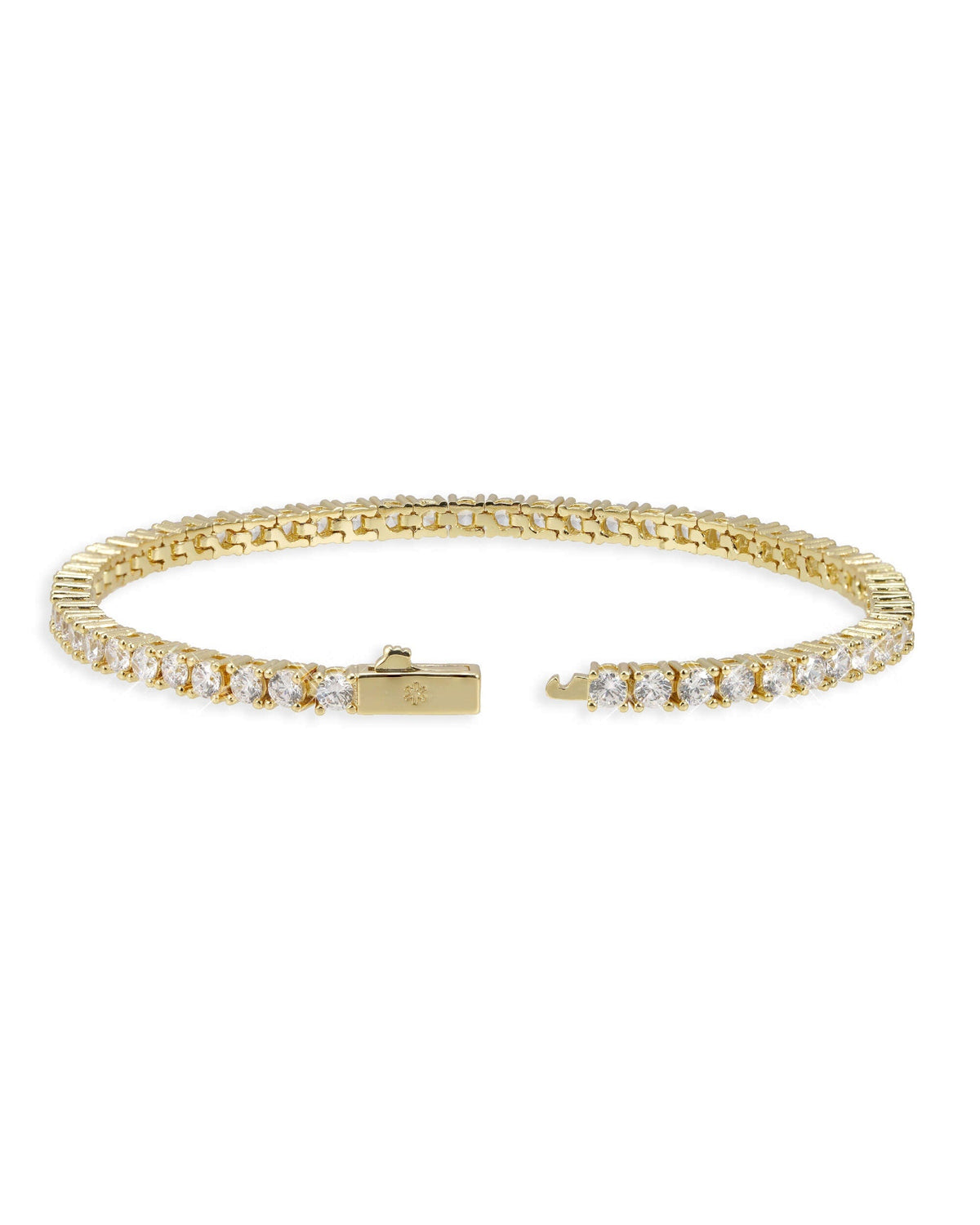 Tennis Bracelet, 14K Gold Plated, All Sizes - view 5