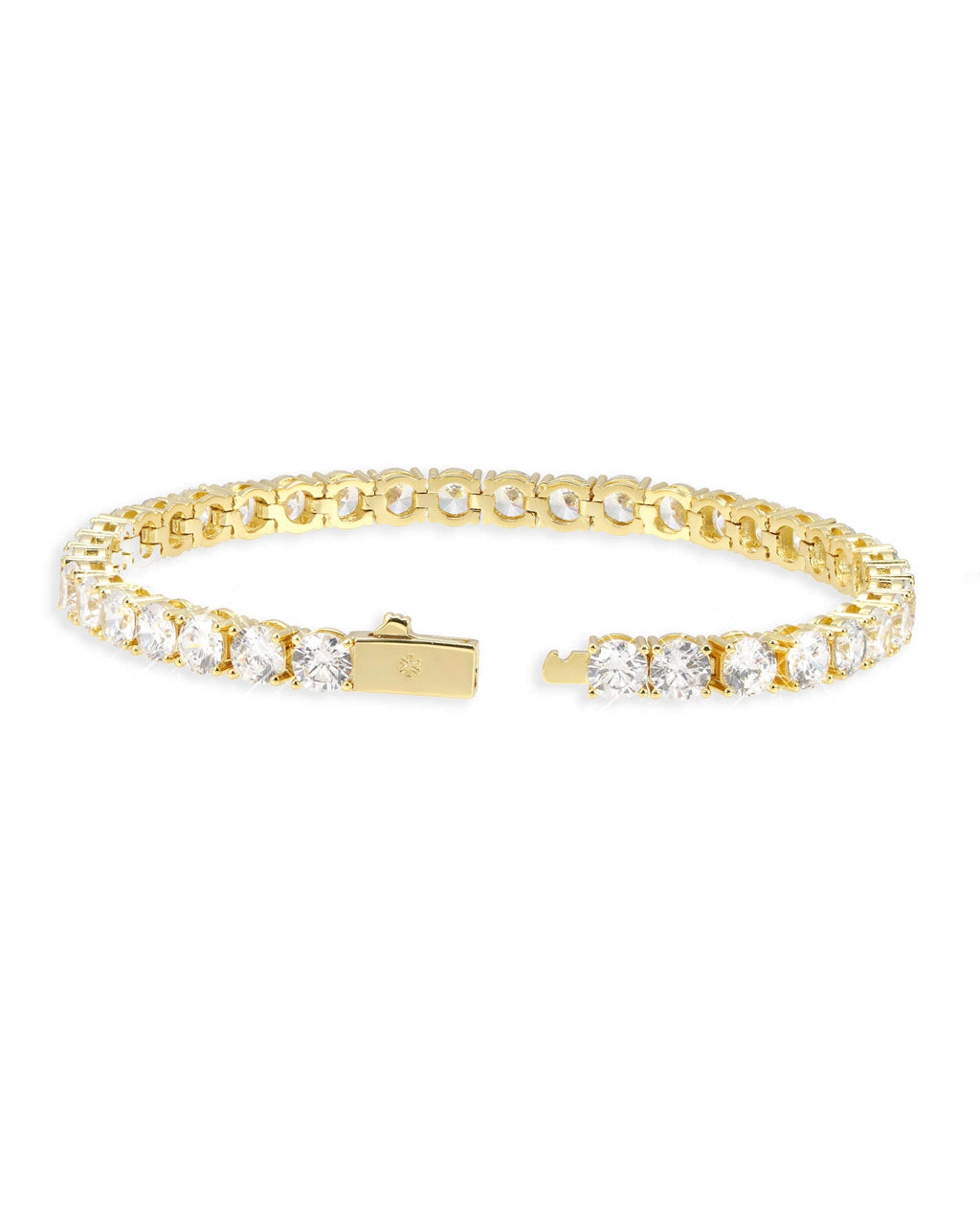 Tennis Bracelet, 14K Gold Plated, All Sizes - view 7