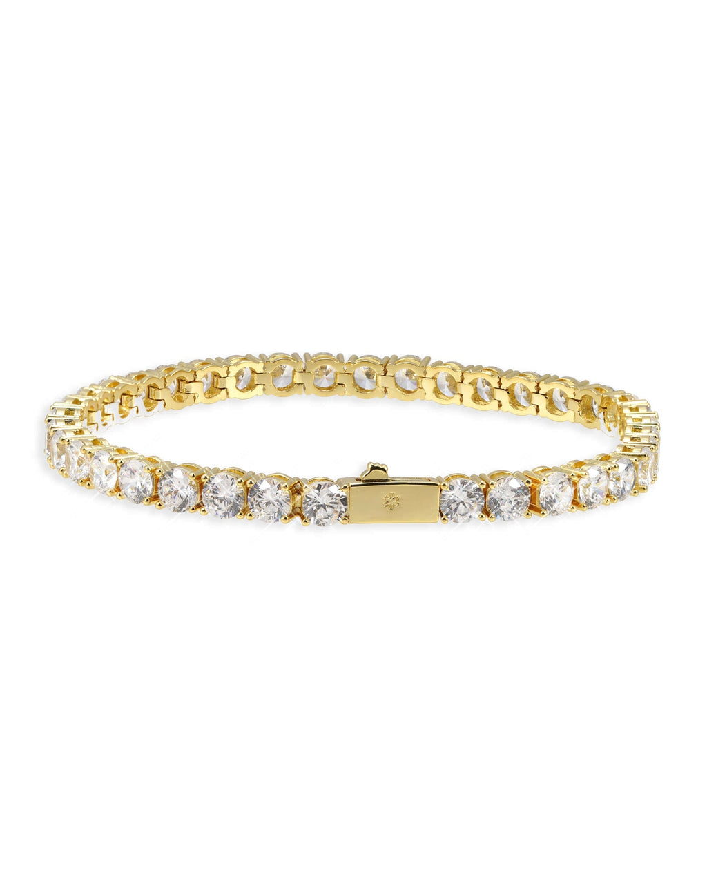 Tennis Bracelet, 14K Gold Plated, All Sizes - view 8