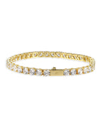 Tennis Bracelet, 14K Gold Plated, All Sizes - view 8