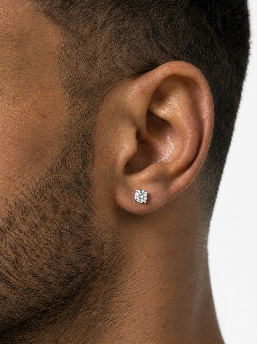 Stud Earrings, 14K Gold Plated, All Sizes - view 3