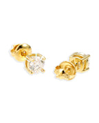 Stud Earrings, 14K Gold Plated, All Sizes - view 5
