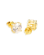 Stud Earrings, 14K Gold Plated, All Sizes - view 7