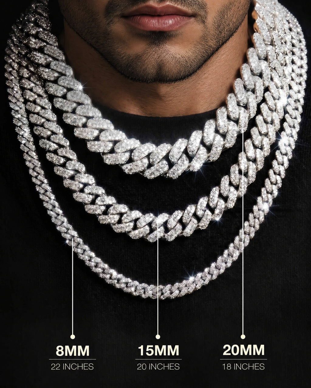 Cuban Link Chain, 14K Gold Plated, All Sizes - view 2