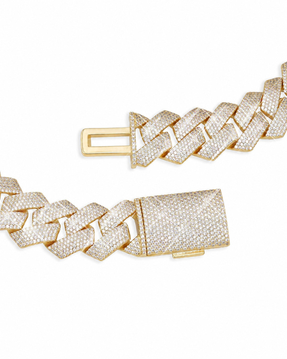 Cuban Link Chain, 14K Gold Plated, All Sizes - view 16