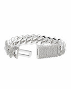 Cuban Link Bracelet 14K Gold Plated Moissanite VVS - Lifestyle