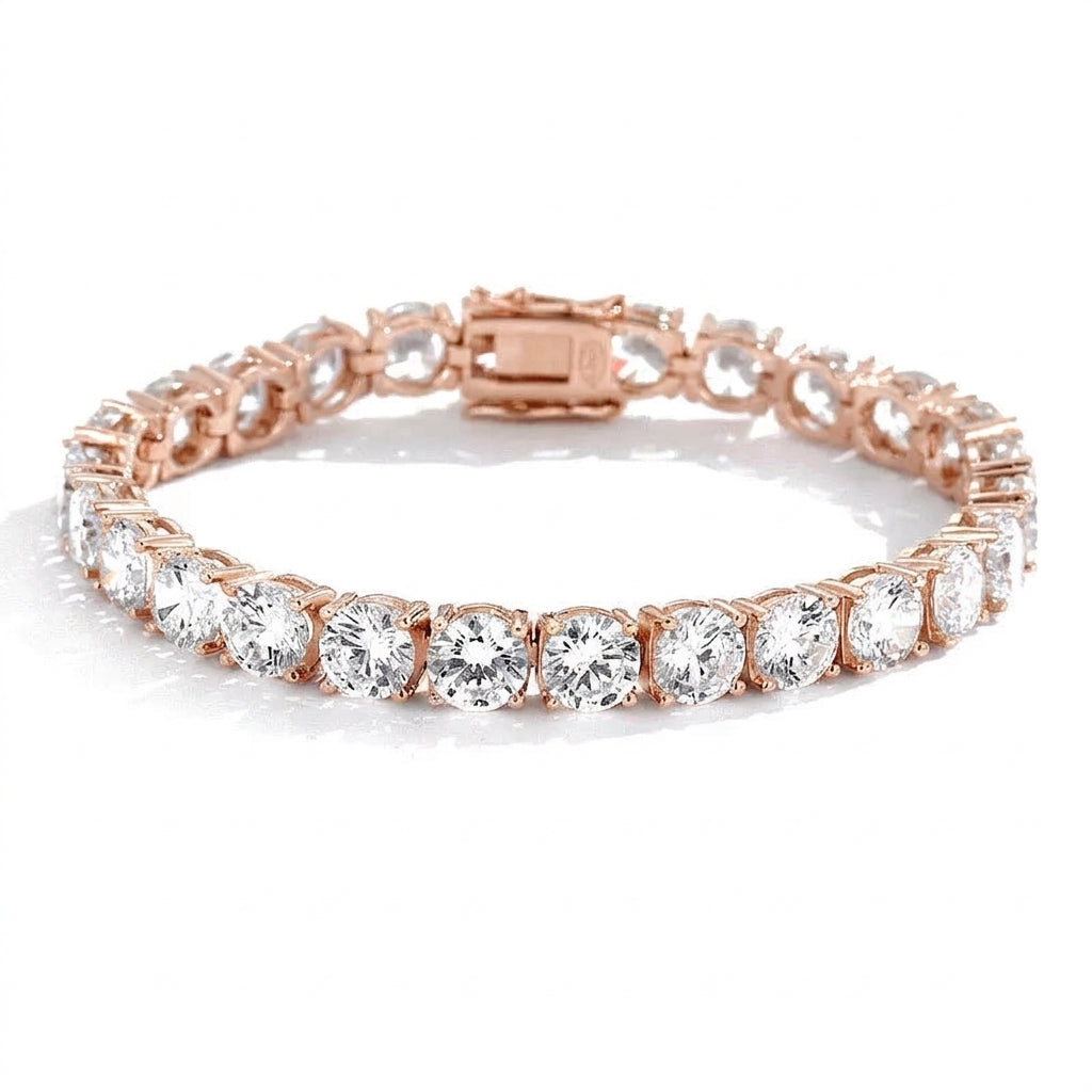 Montier tennis bracelet rose gold 6.5MM