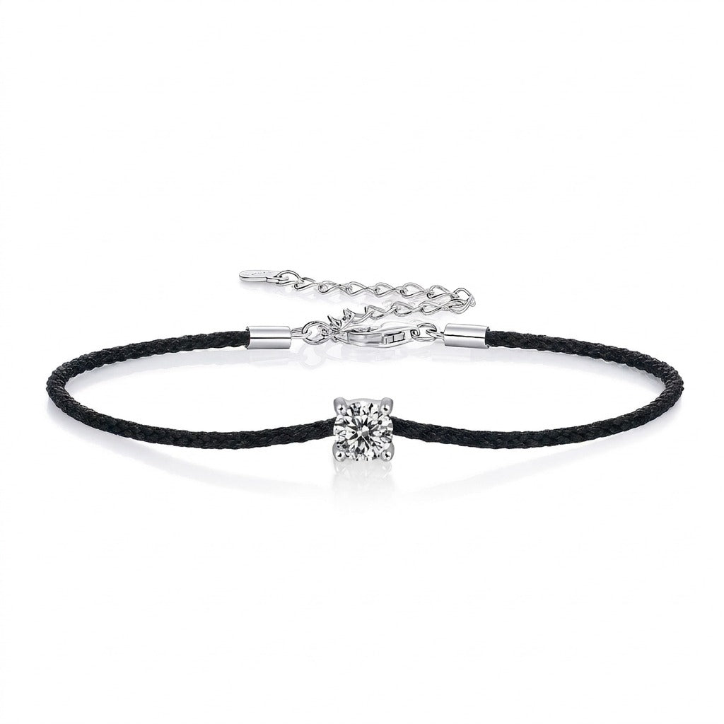Red String Moissanite Bracelet
