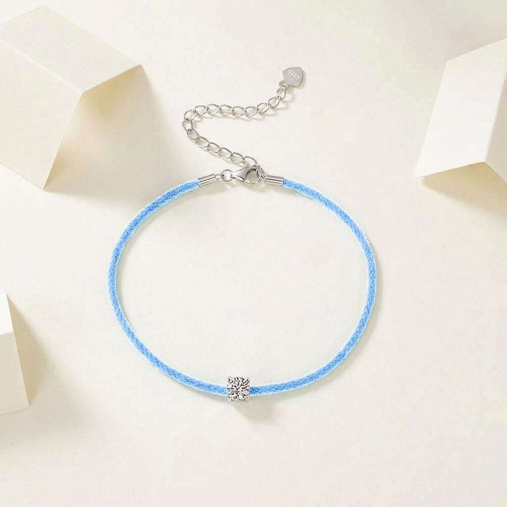 Red String Moissanite Bracelet