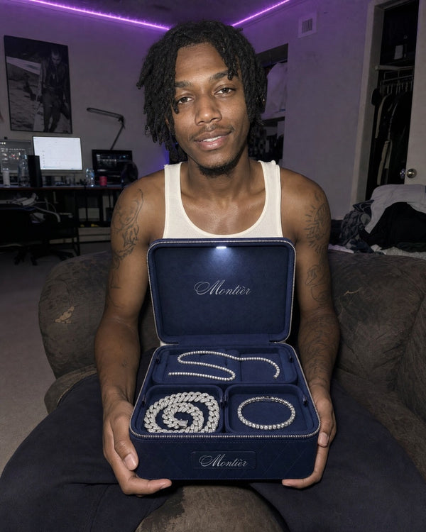 Montier jewelry worn in Lagos, Nigeria