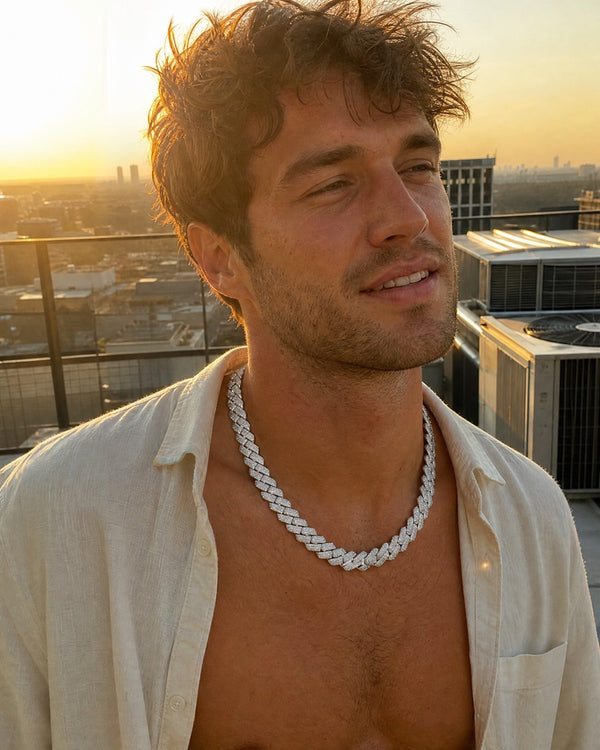 Montier jewelry worn in Barcelona, Spain