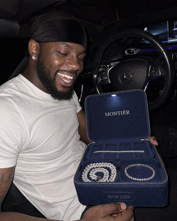 Montier jewelry worn in Miami, FL