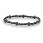 Midnight Black Moissanite Clover Bracelet