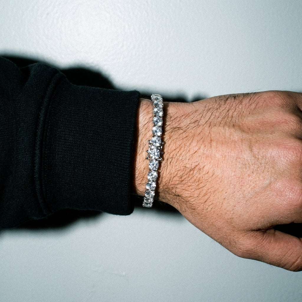 VVS1 CZ Tennis Bracelet 14K Gold
